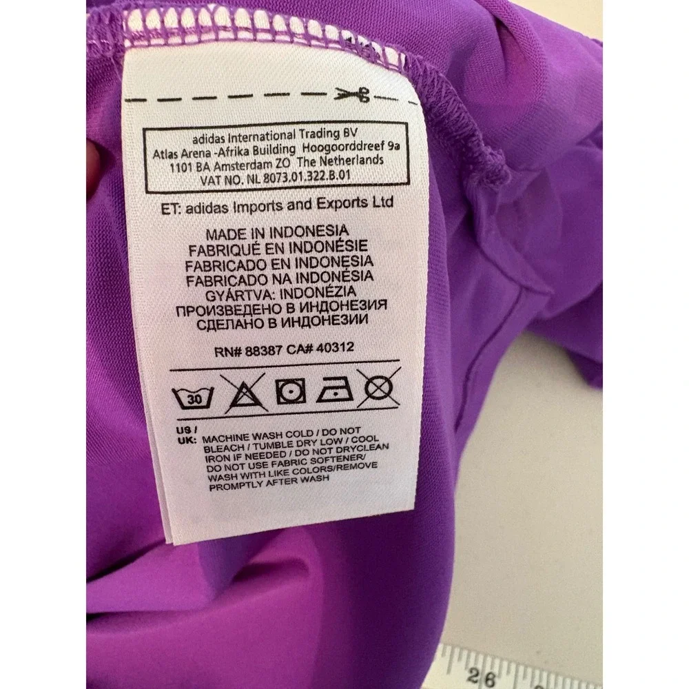 Adidas Golf Mens Purple Short Sleeve Performance Polo Shirt Medium RN 88387